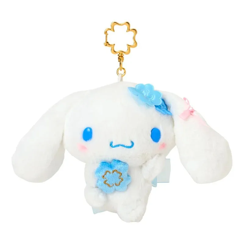 Cinnamoroll Plush Mascot Keychain (Blue Clover Series) made by Sanrio