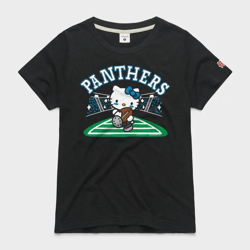 Hello Kitty x Carolina Panthers Rush Tee (Womens) made by HOMAGE
