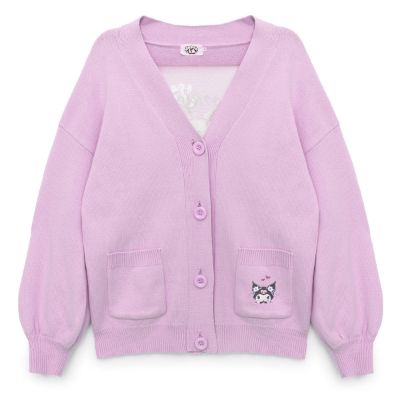 Kuromi JapanLA Floral Cardigan sold by Sanrio