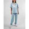 Hello Kitty x Dumbgood Unicorn Glitter Sweatpants (Cloud) sold by Sanrio