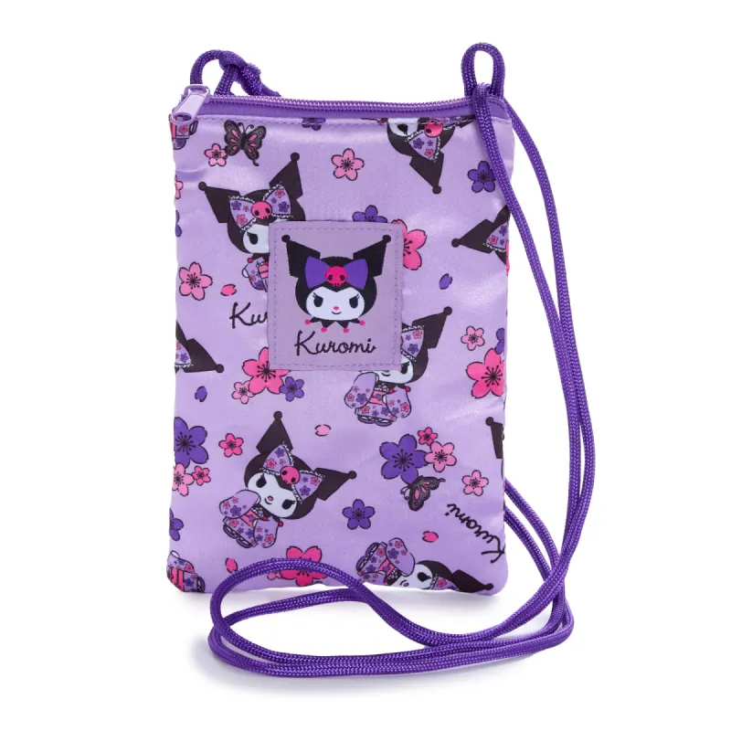 Kuromi Crossbody Phone Bag (Spring Kimono Series) sold by Sanrio