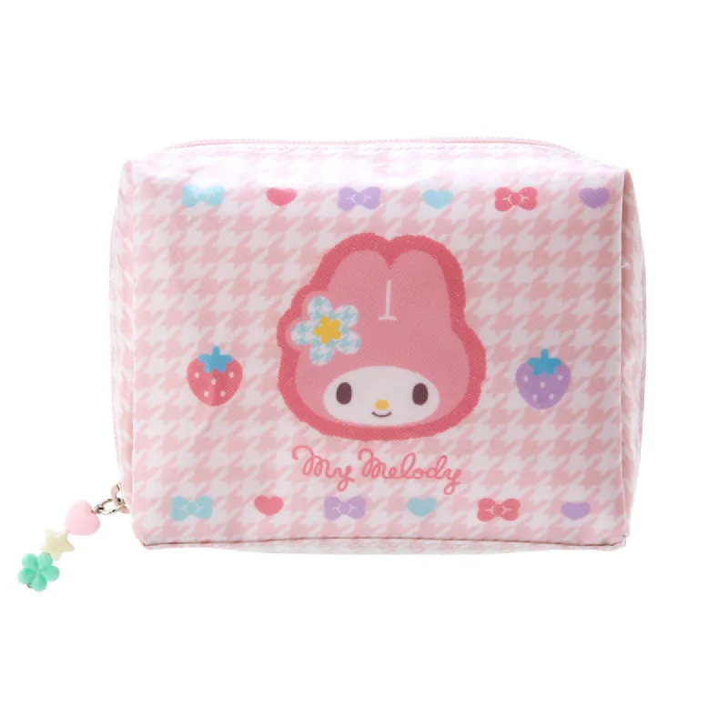 My Melody Zipper Pouch (Floral Houndstooth Series) sold by Sanrio