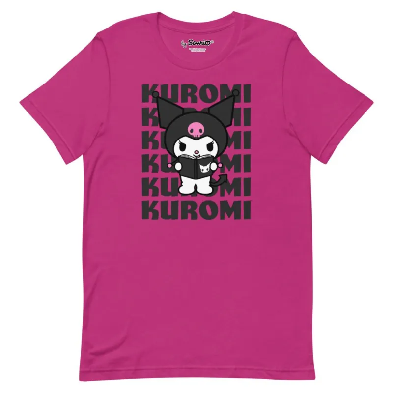 Kuromi Watashi Wa T-Shirt (Berry) sold by Sanrio