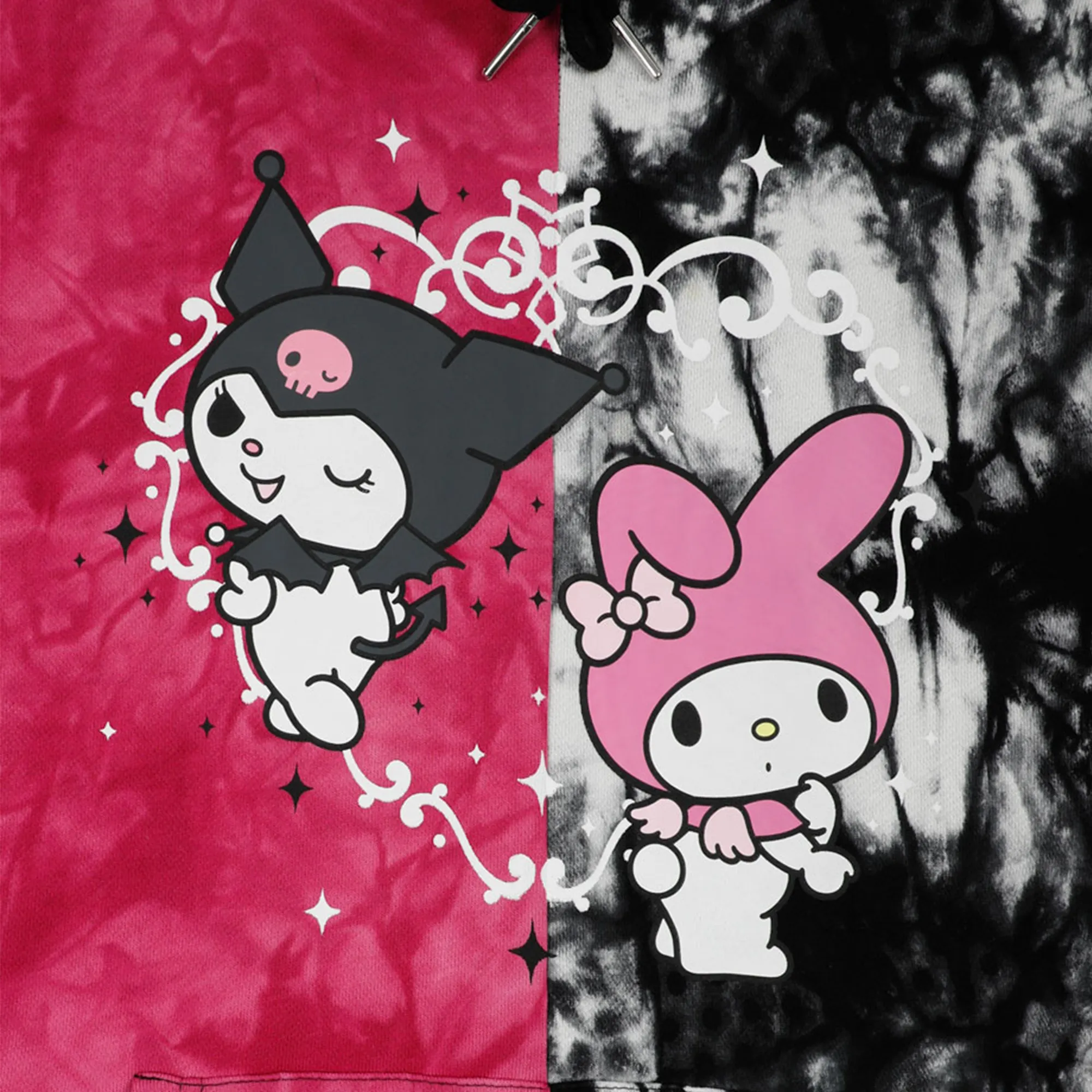 My Melody & Kuromi x Dumbgood Tie Dye Split Hoodie sold by Sanrio product image thumbnail 2