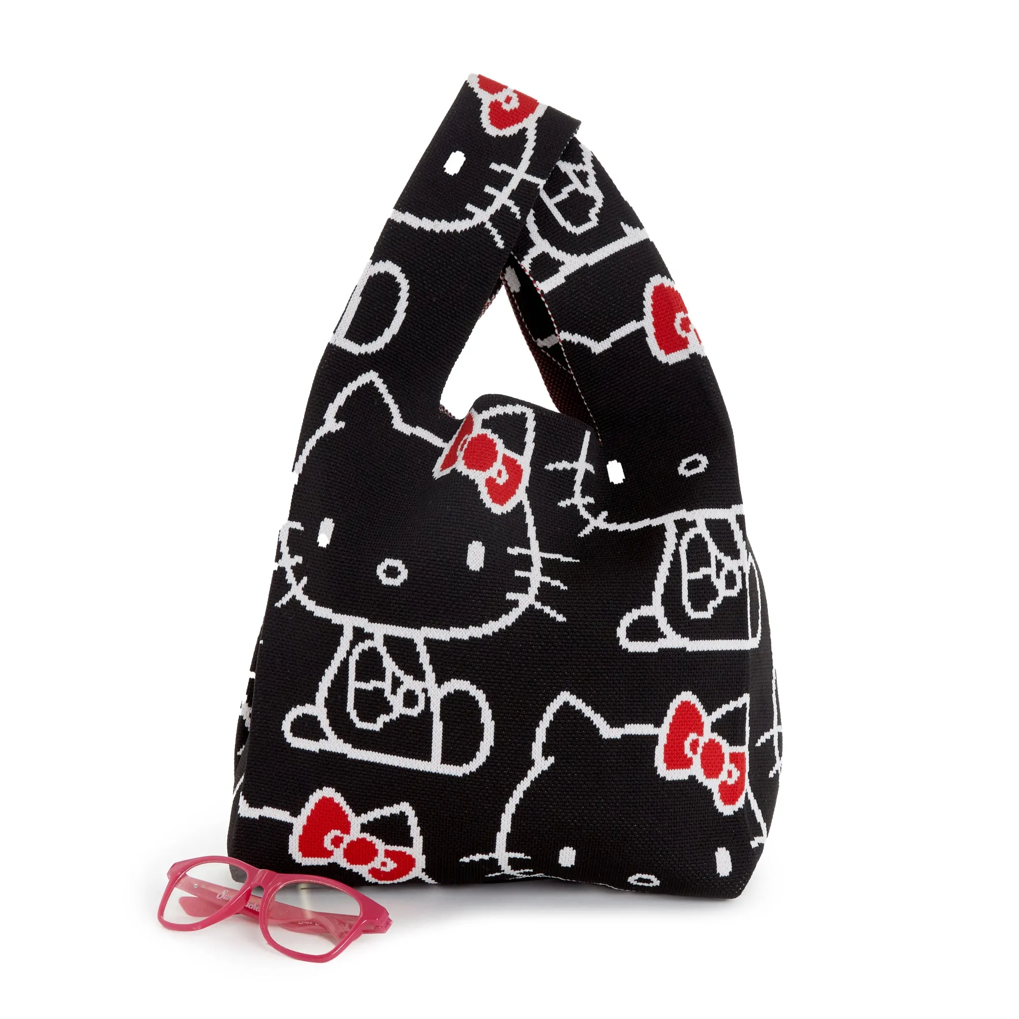 Hello Kitty Knit Shopper Bag (Black) sold by Sanrio product image thumbnail 2