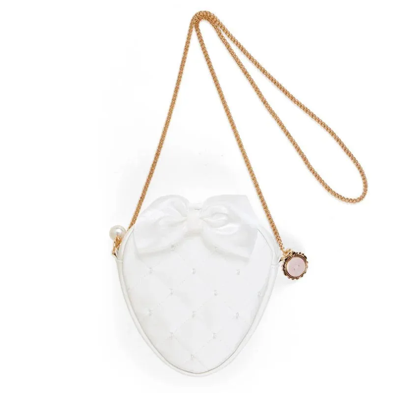 My Melody Quilted Pochette Bag (White Strawberry Series) sold by Sanrio