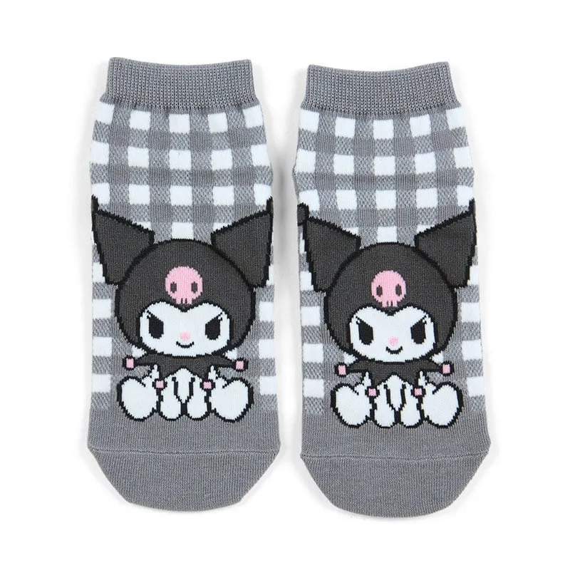 Kuromi Checkered Ankle Socks sold by Sanrio