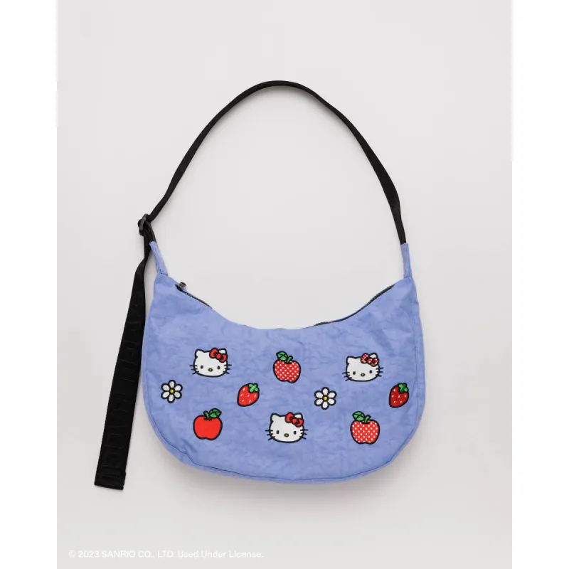 Hello Kitty x Baggu Embroidered Nylon Crescent Bag sold by Sanrio