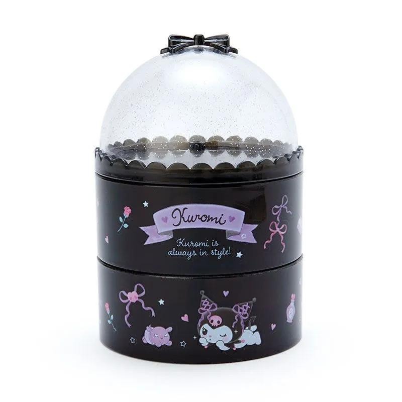 Kuromi 3-Tier Accessory Case sold by Sanrio