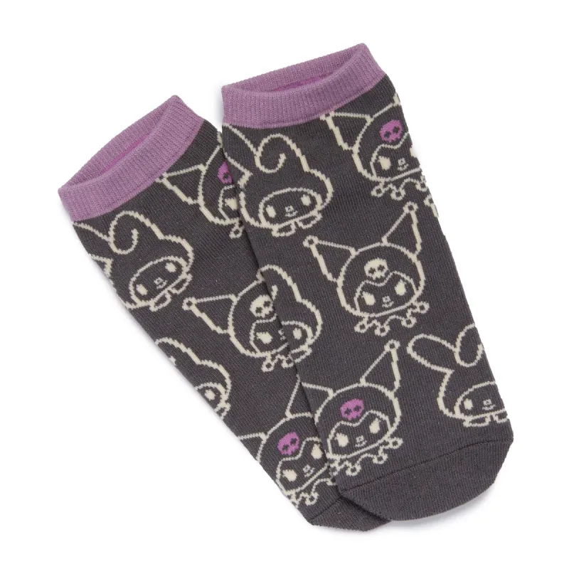 Kuromi Low-cut Ankle Socks (Face Friends) sold by Sanrio