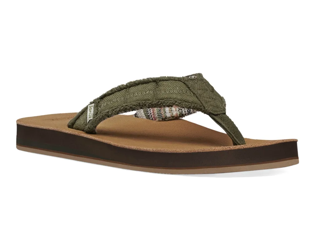 Fraid Not St - Men - Dark Olive / 7 sold by Sanuk