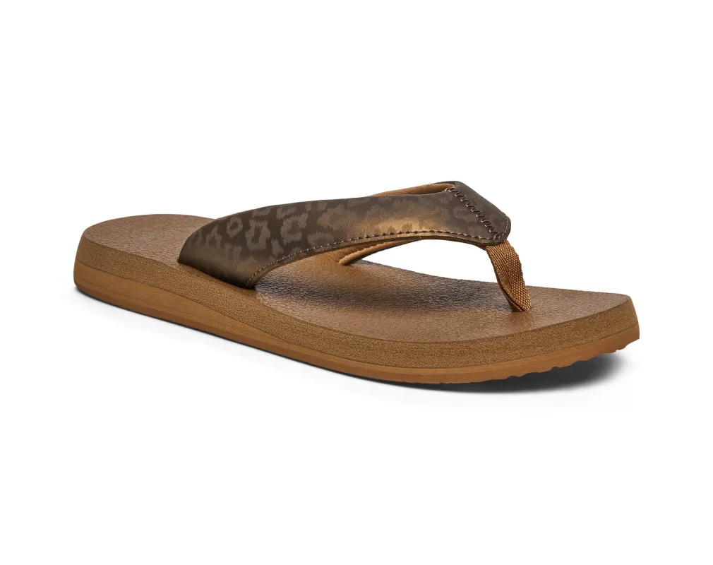 Yoga Mat II Leather - Women - Bronze Leopard / 10 made by Sanuk