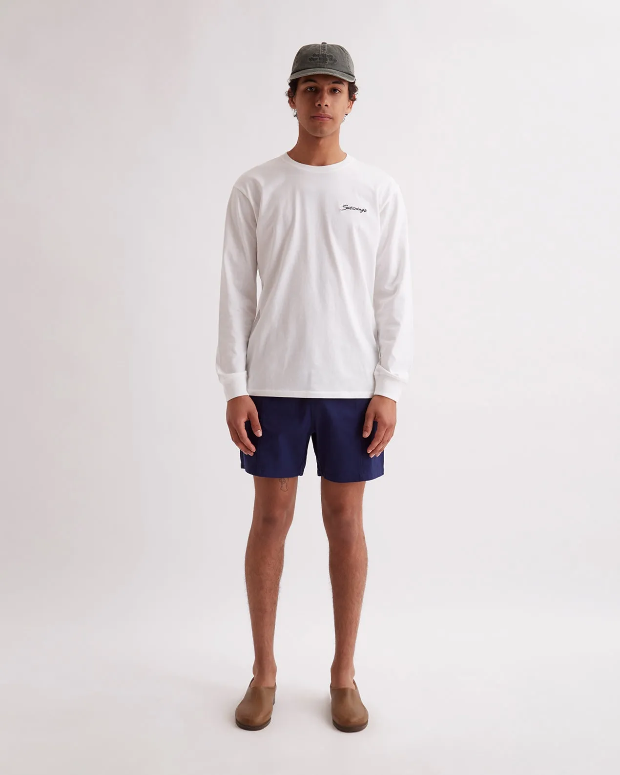 Saturdays Embroidered Standard LS Tee sold by Saturdays New York City product image thumbnail 2