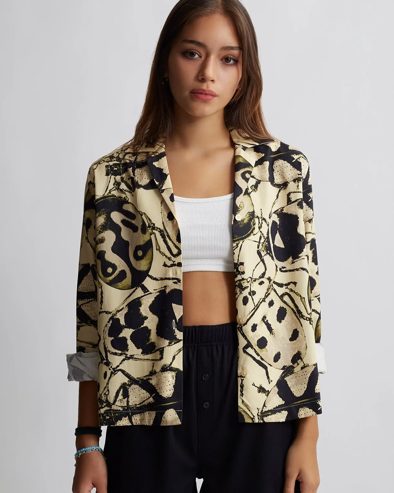 Crys Beetle Print Long Sleeve Shirt sold by Saturdays New York City product image thumbnail 2