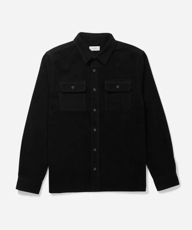 Nolan Washed Cord Long Sleeve Shirt sold by Saturdays New York City