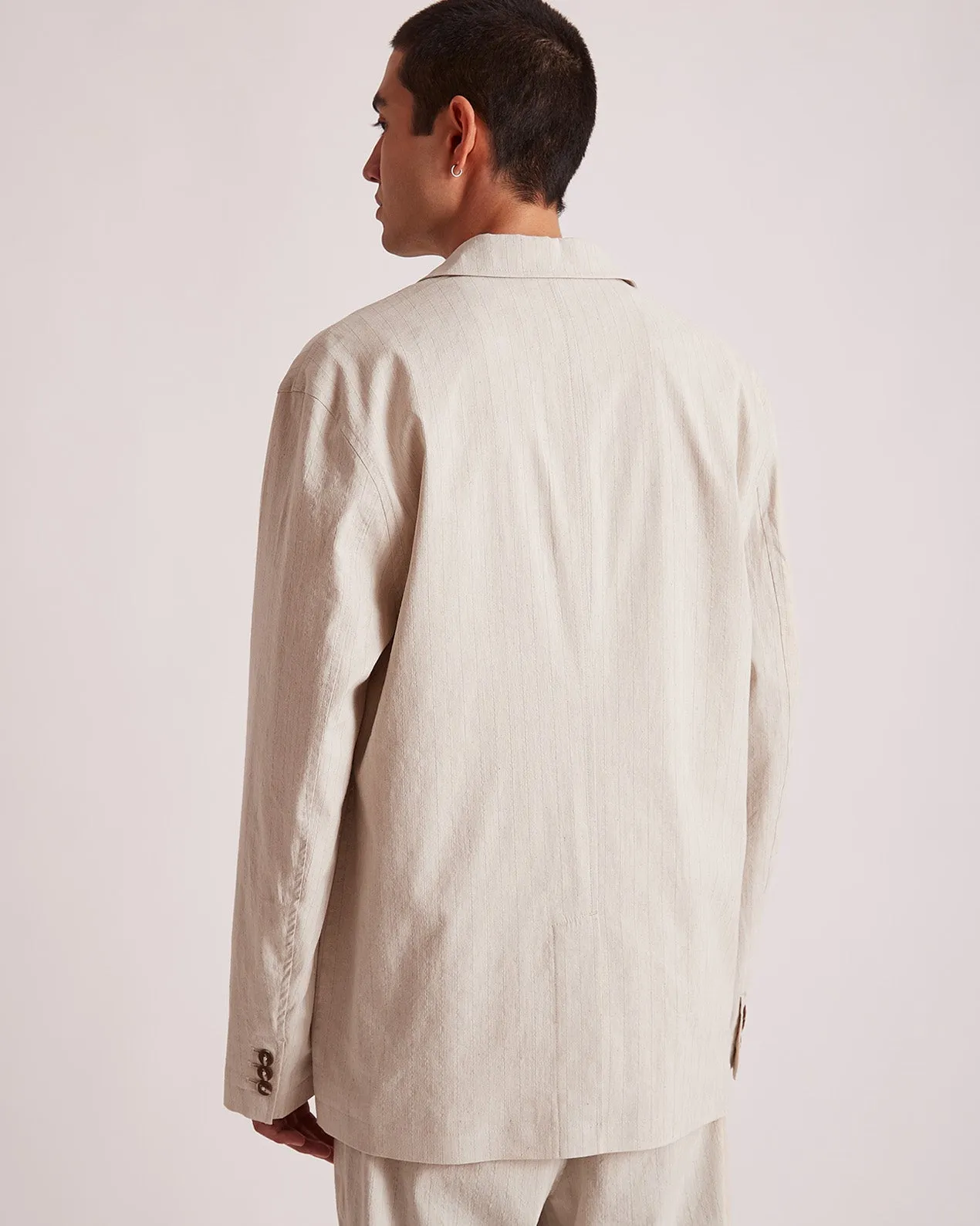 Mirza Linen Jacket sold by Saturdays New York City product image thumbnail 4