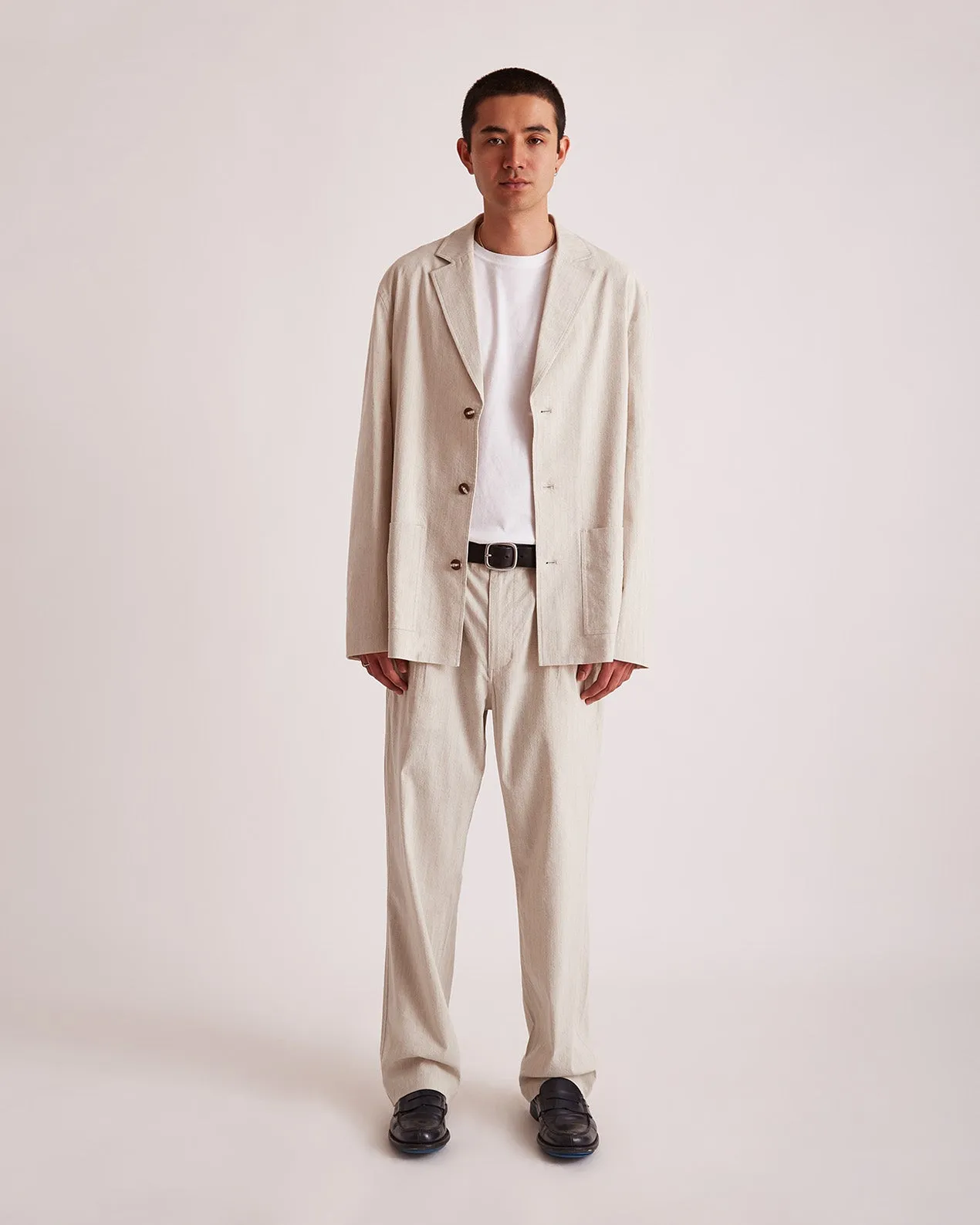 Mirza Linen Jacket sold by Saturdays New York City product image thumbnail 2
