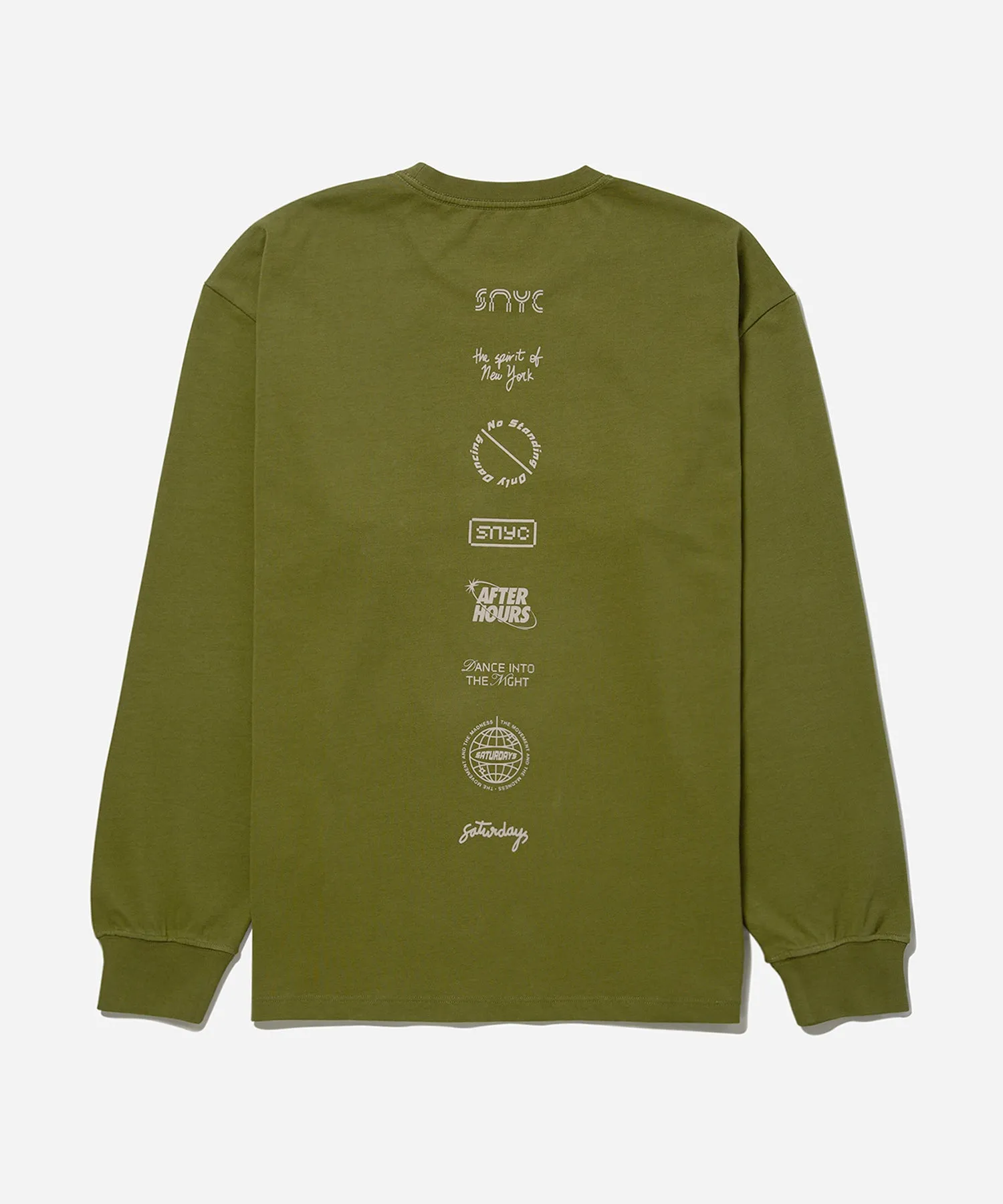 Collage Stack Relaxed Long Sleeve Tee sold by Saturdays New York City