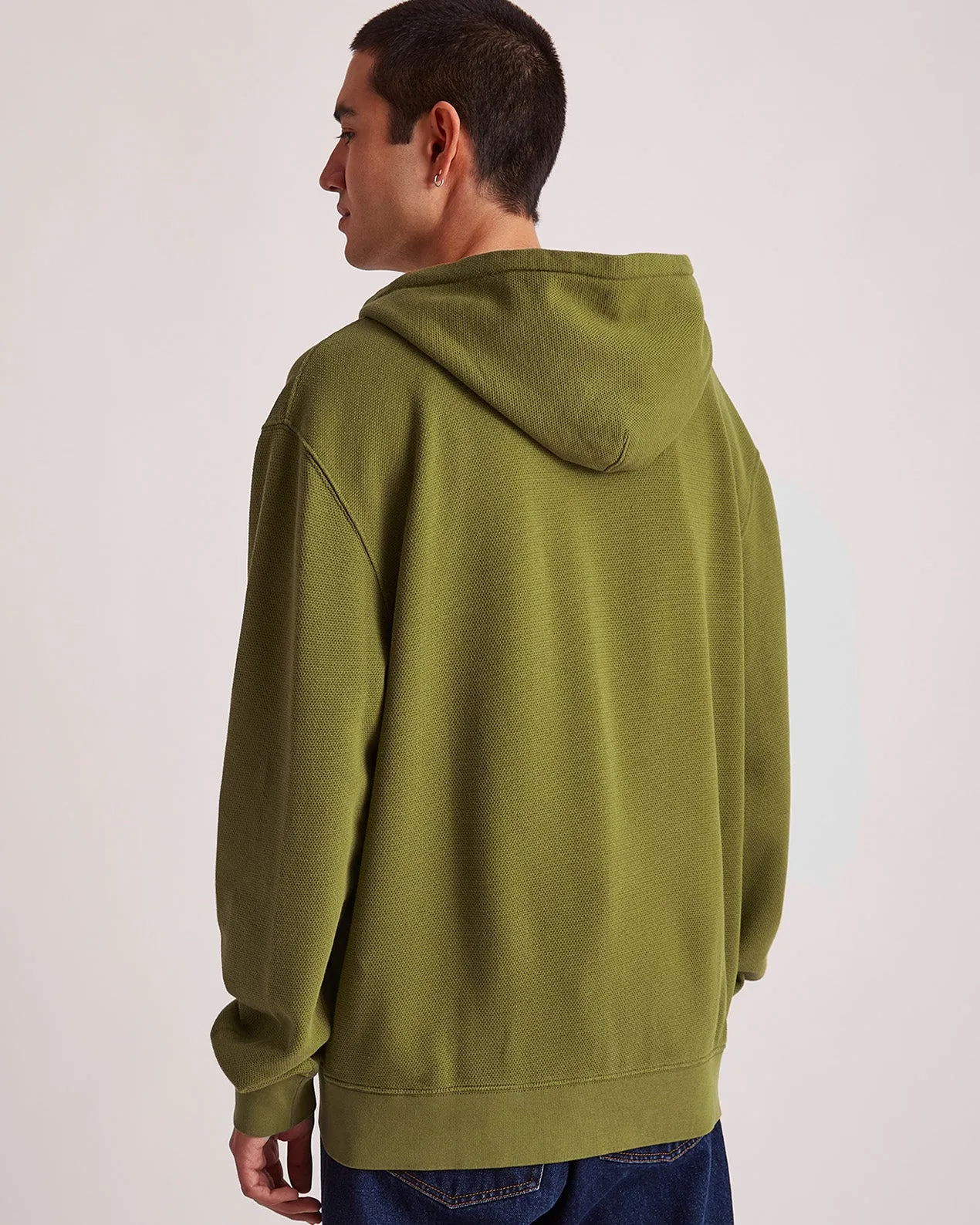 Canal Pique Zip Hoodie sold by Saturdays New York City product image thumbnail 4