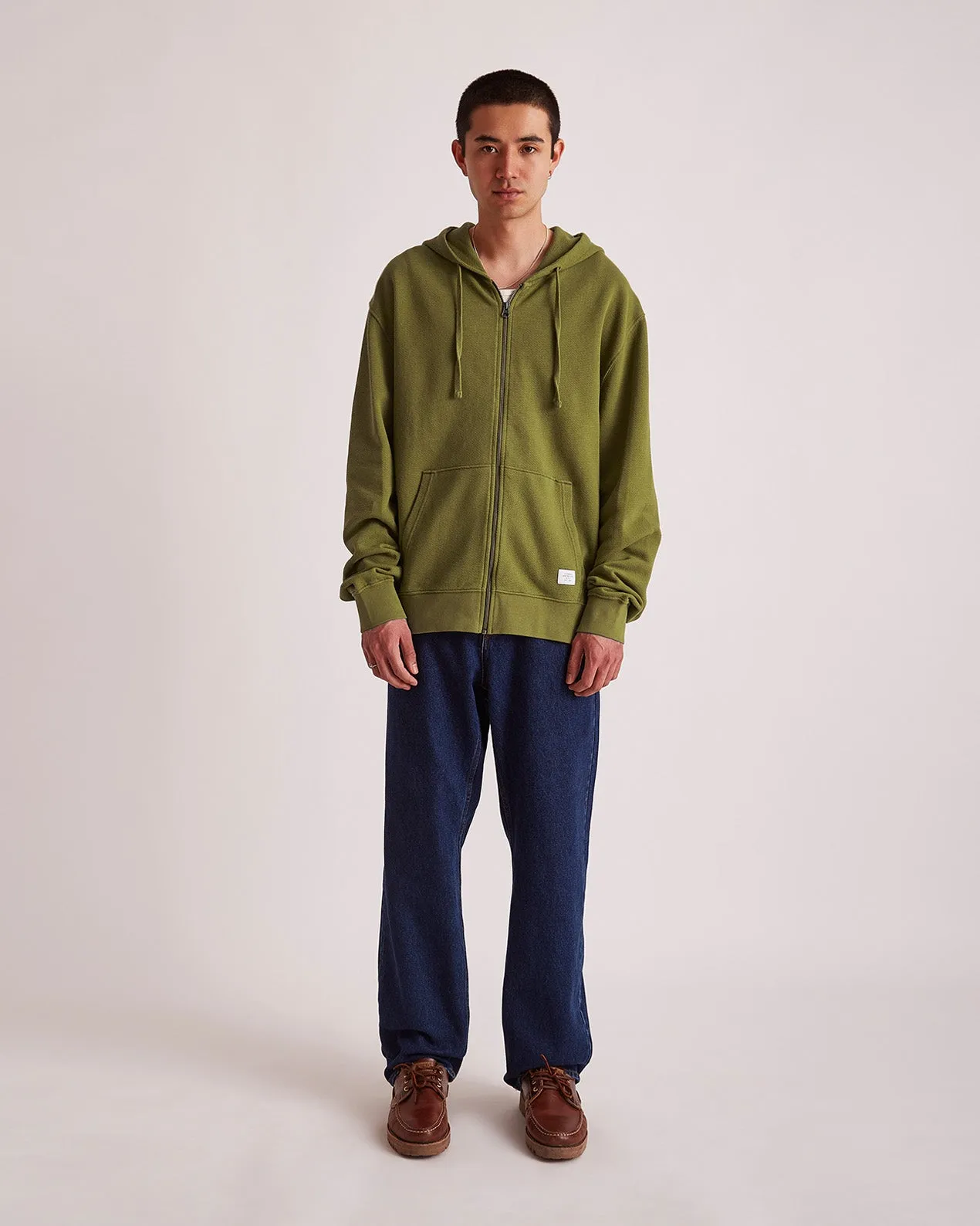 Canal Pique Zip Hoodie sold by Saturdays New York City product image thumbnail 2