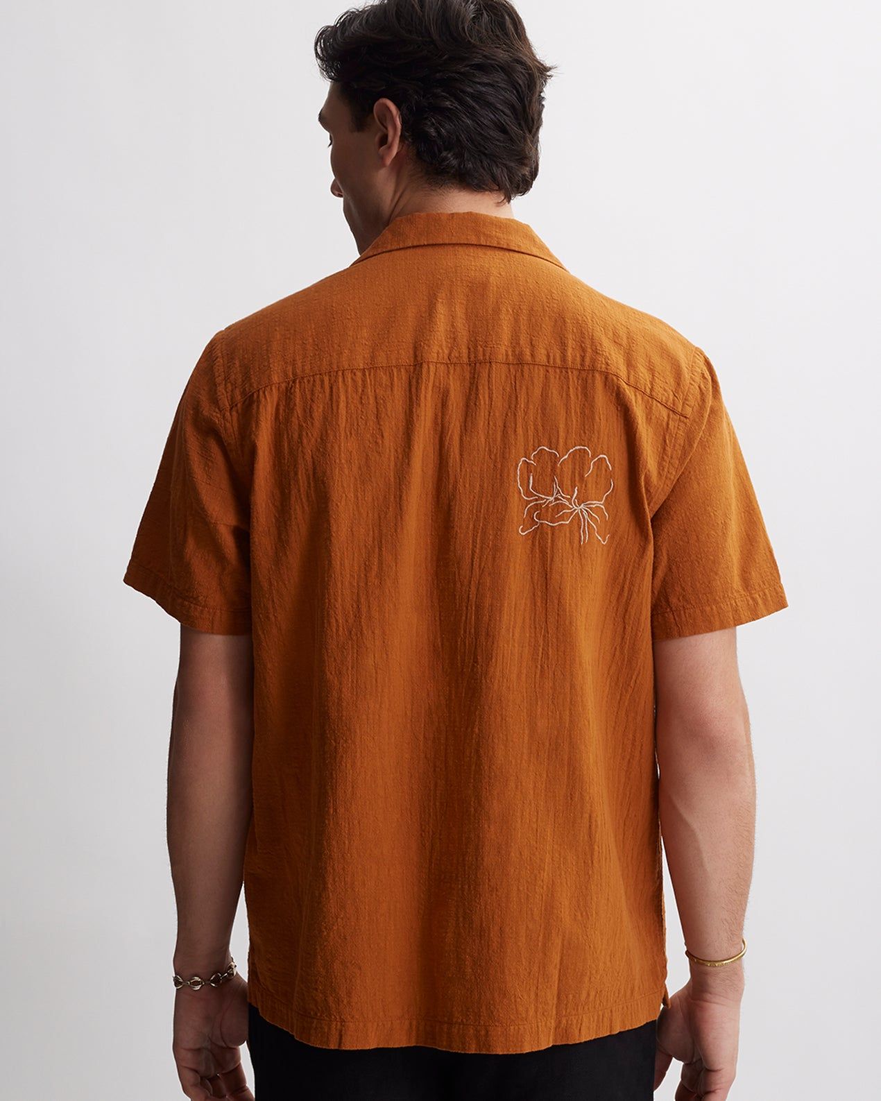 Canty SZ Embroidered Gauze Short Sleeve Shirt sold by Saturdays New York City product image thumbnail 6