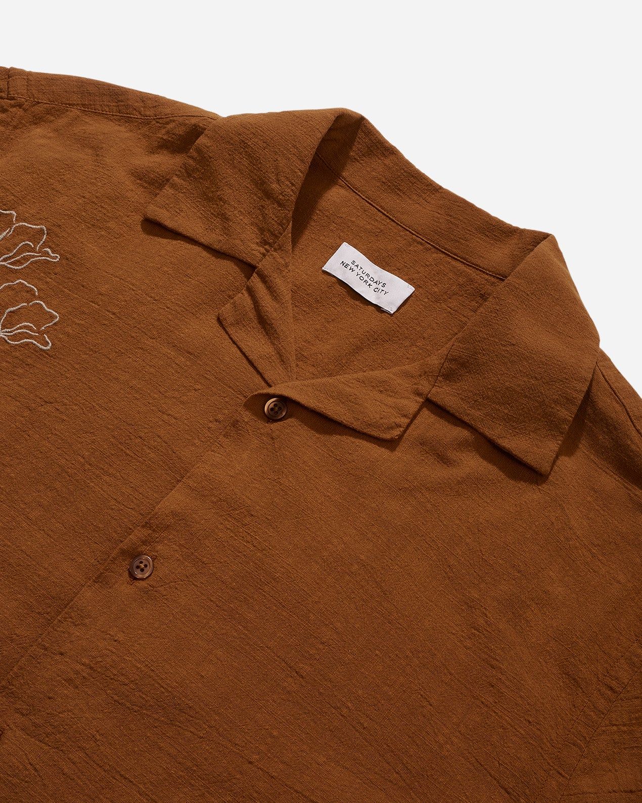 Canty SZ Embroidered Gauze Short Sleeve Shirt sold by Saturdays New York City product image thumbnail 4