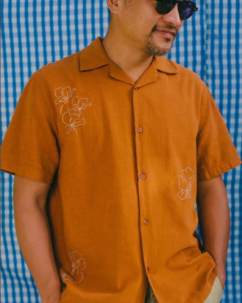 Canty SZ Embroidered Gauze Short Sleeve Shirt sold by Saturdays New York City product image thumbnail 2
