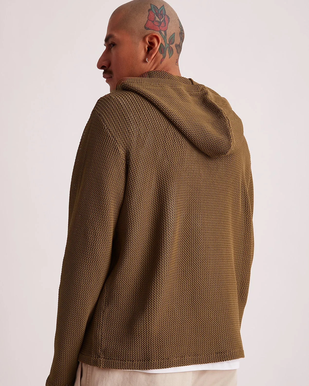 Mesh Knit Hoodie sold by Saturdays New York City product image thumbnail 4