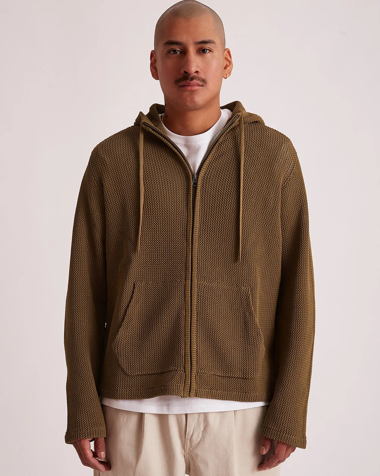 Mesh Knit Hoodie sold by Saturdays New York City product image thumbnail 3