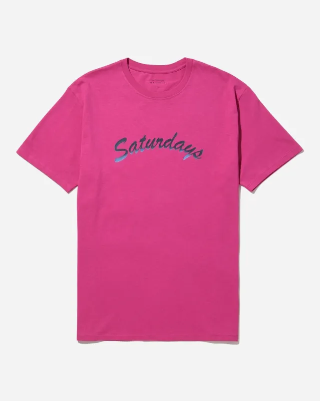Horizon Script Standard Short Sleeve Tee made by Saturdays New York City