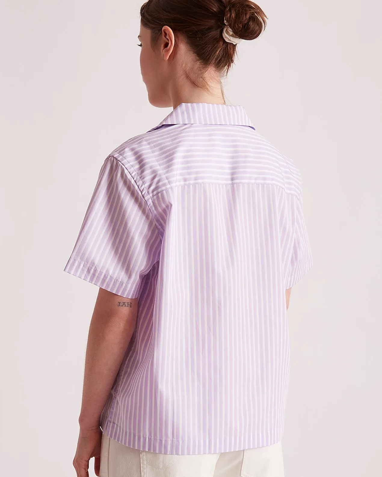 Dani Cotton Stripe SS Shirt sold by Saturdays New York City product image thumbnail 4