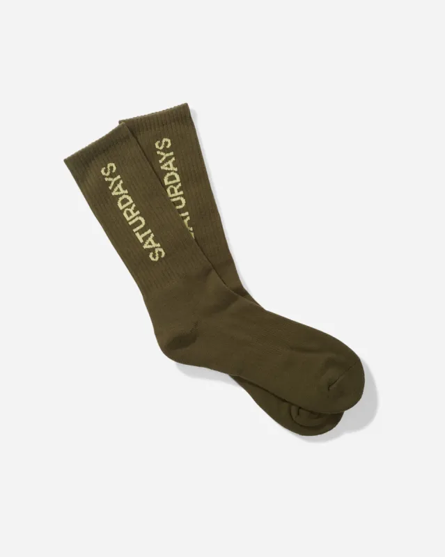 Logo Sock sold by Saturdays New York City