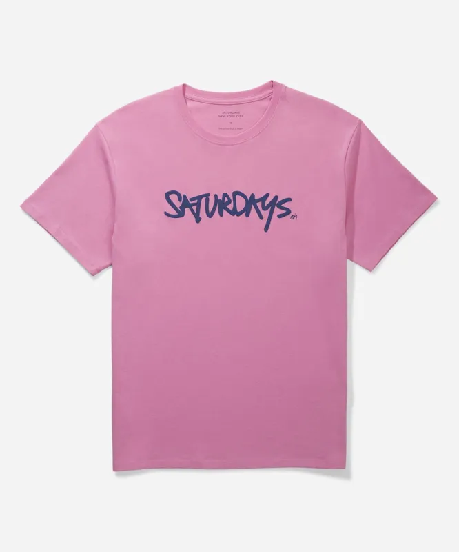 Signature Logo Standard Short Sleeve Tee sold by Saturdays New York City