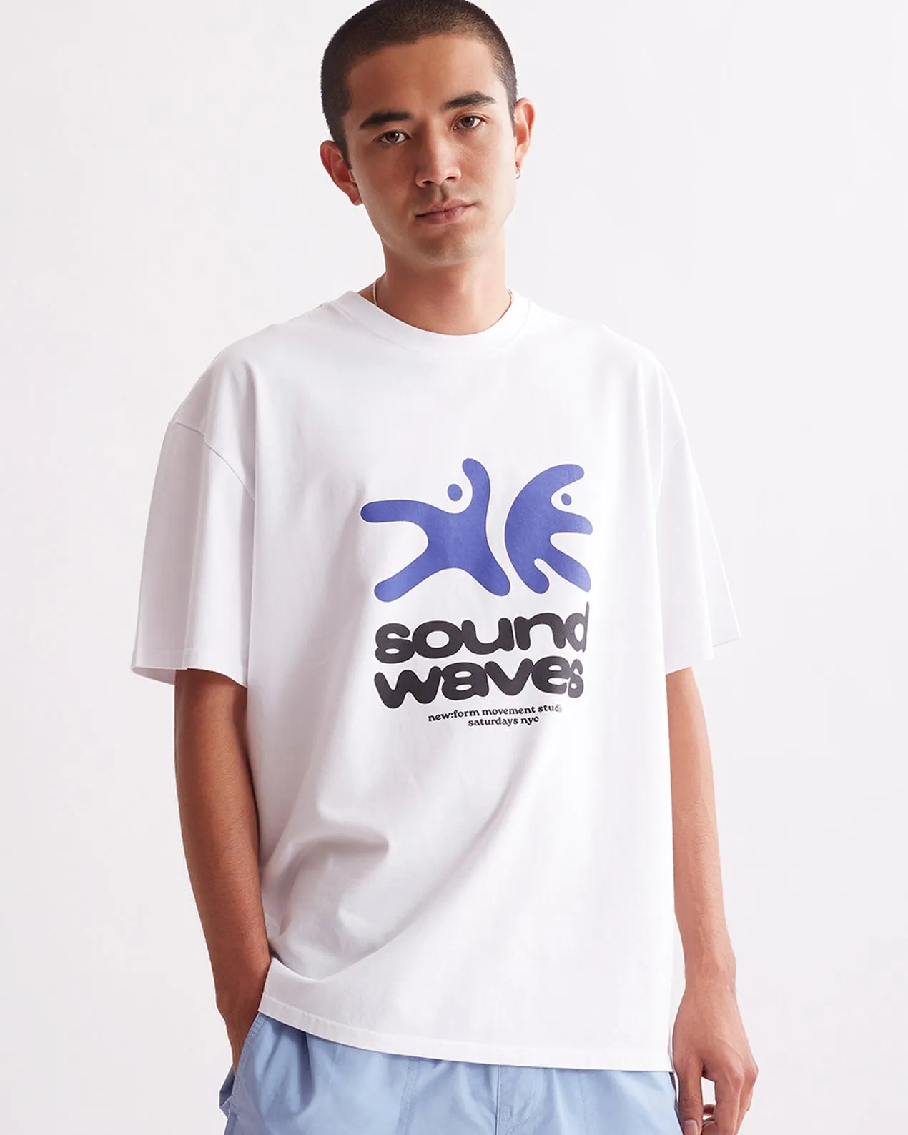 Sound Waves Relaxed SS Tee sold by Saturdays New York City product image thumbnail 3