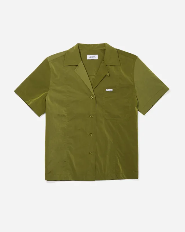 Dani Nylon Camp Collar Short Sleeve Shirt sold by Saturdays New York City