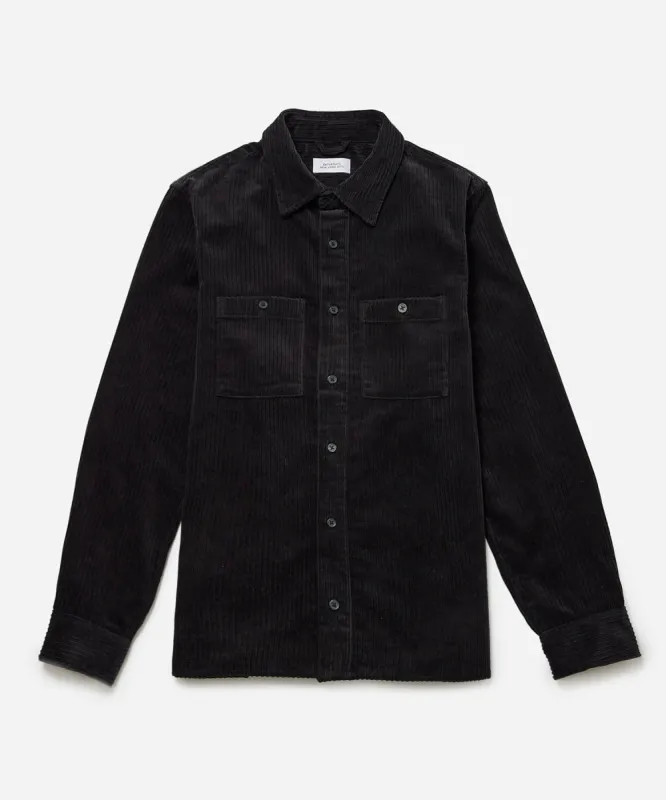 Nolan Wide Wale Cord Long Sleeve Shirt sold by Saturdays New York City