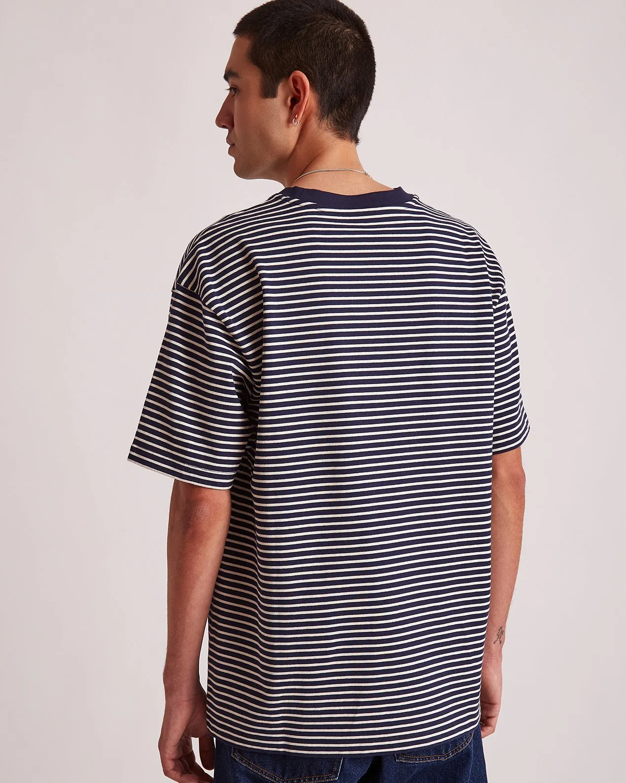 Stripe Relaxed SS Shirt sold by Saturdays New York City product image thumbnail 4