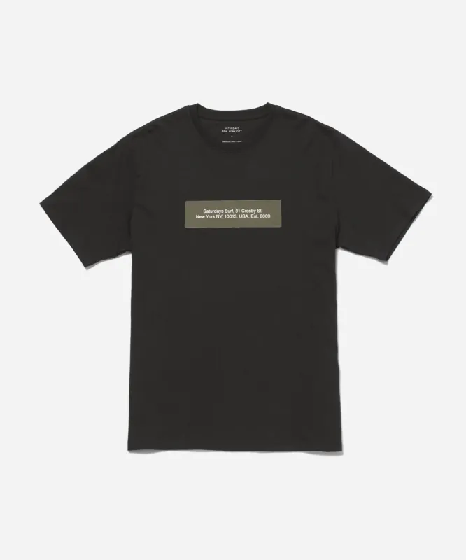 Saturdays Block Standard SS Tee sold by Saturdays New York City