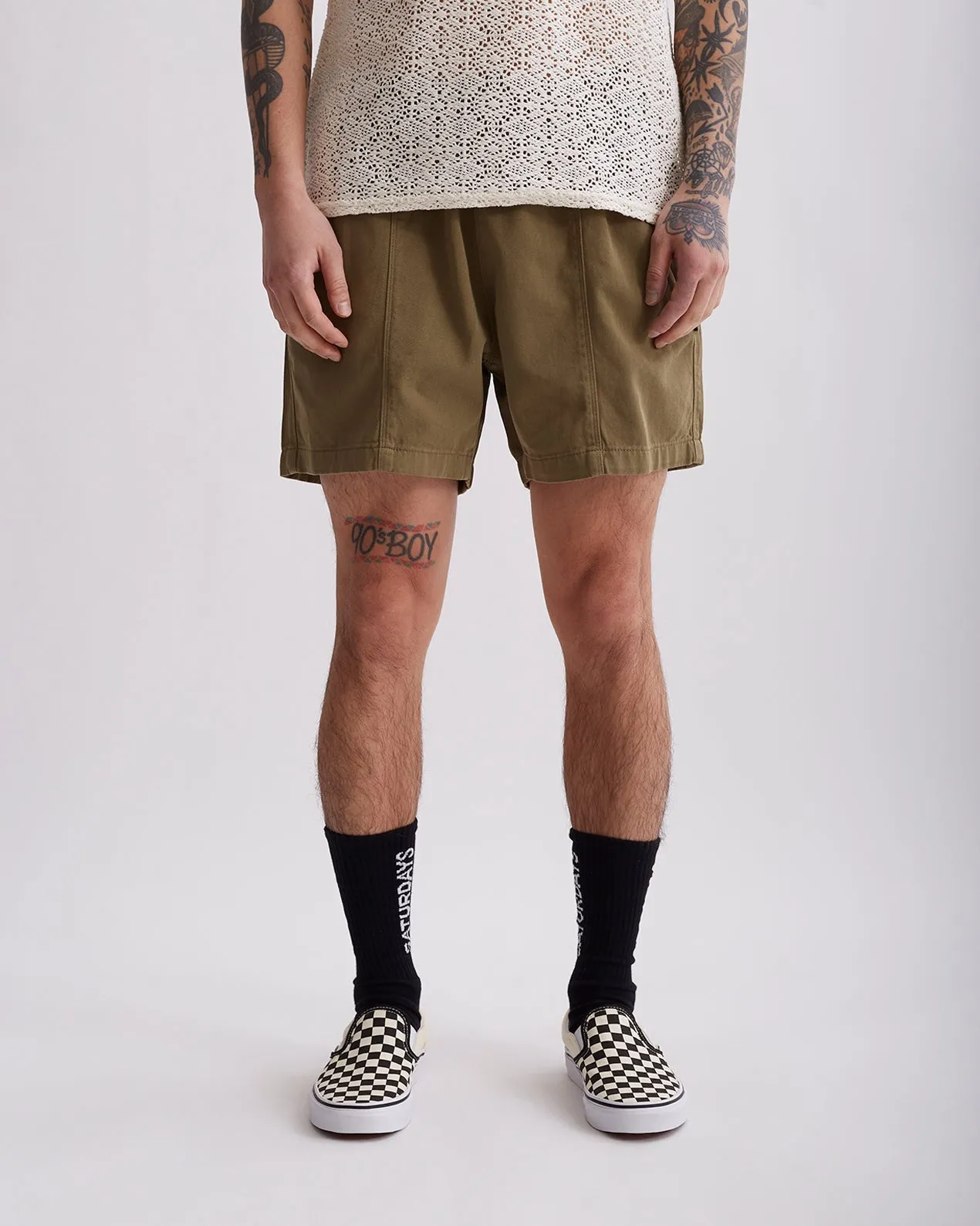 Mario Cotton Gym Short sold by Saturdays New York City product image thumbnail 2