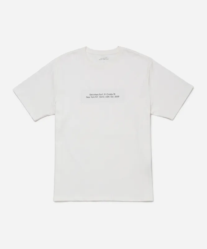 Saturdays Block Standard SS Tee sold by Saturdays New York City