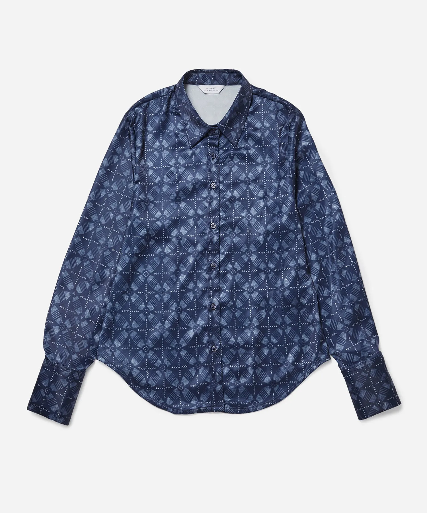 Shay Blockprint LS Shirt sold by Saturdays New York City