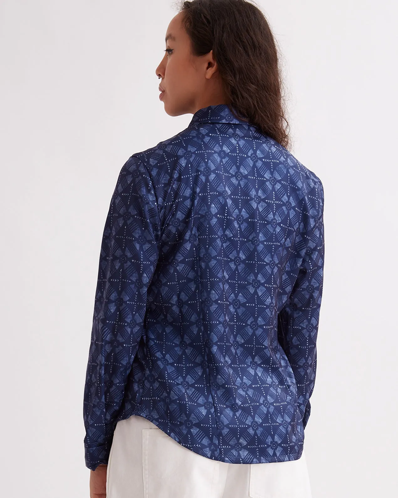 Shay Blockprint LS Shirt sold by Saturdays New York City product image thumbnail 4
