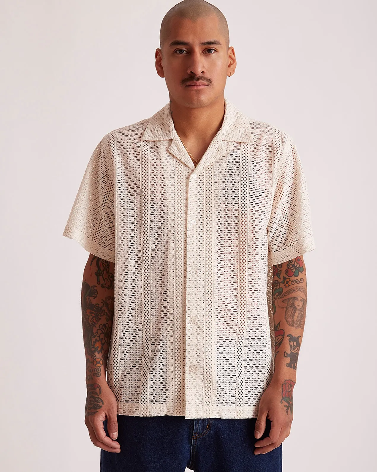 Canty Cotton Lace SS Shirt sold by Saturdays New York City product image thumbnail 3