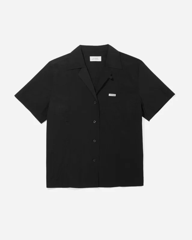 Dani Nylon Camp Collar Short Sleeve Shirt sold by Saturdays New York City