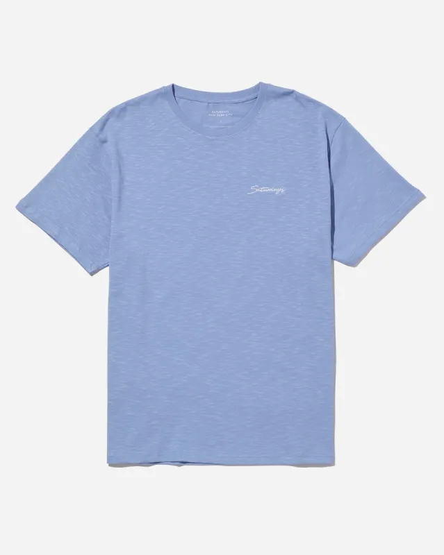 Cotton Slub Script Short Sleeve Tee sold by Saturdays New York City
