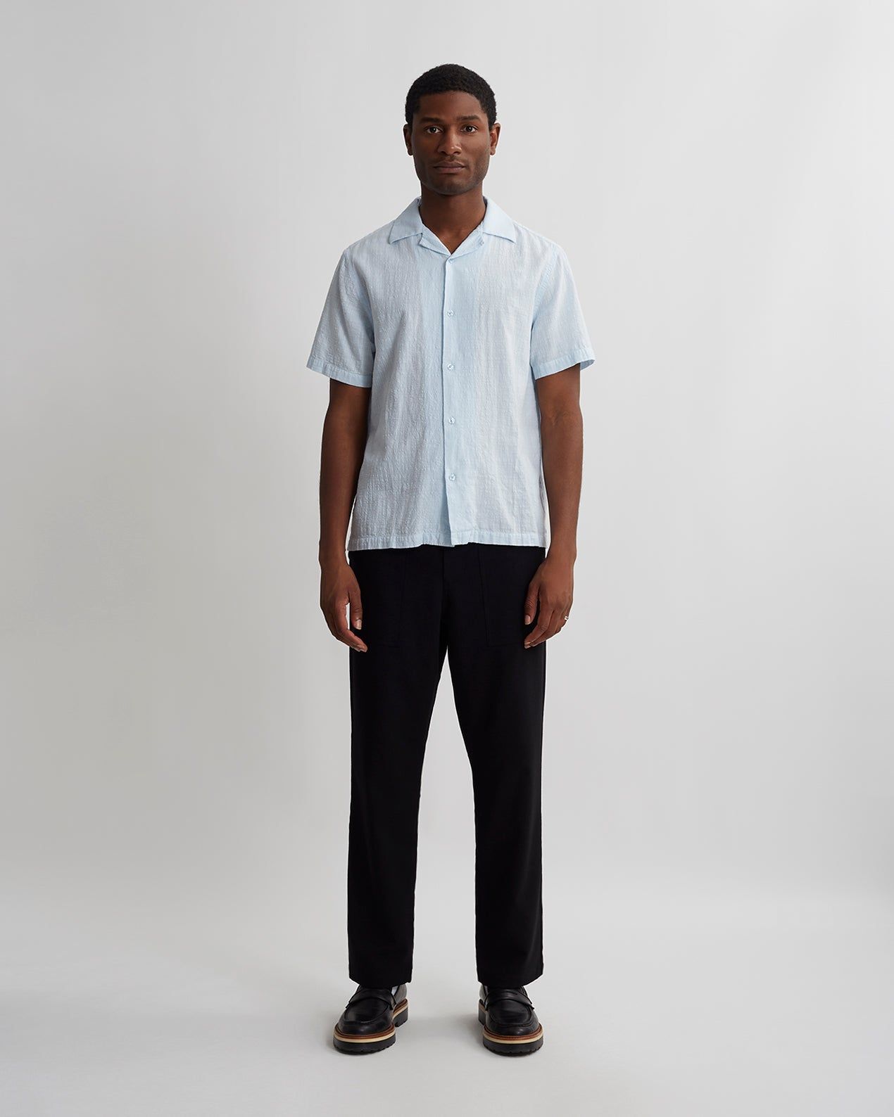 Canty Lightweight Gauze Short Sleeve Shirt sold by Saturdays New York City product image thumbnail 10