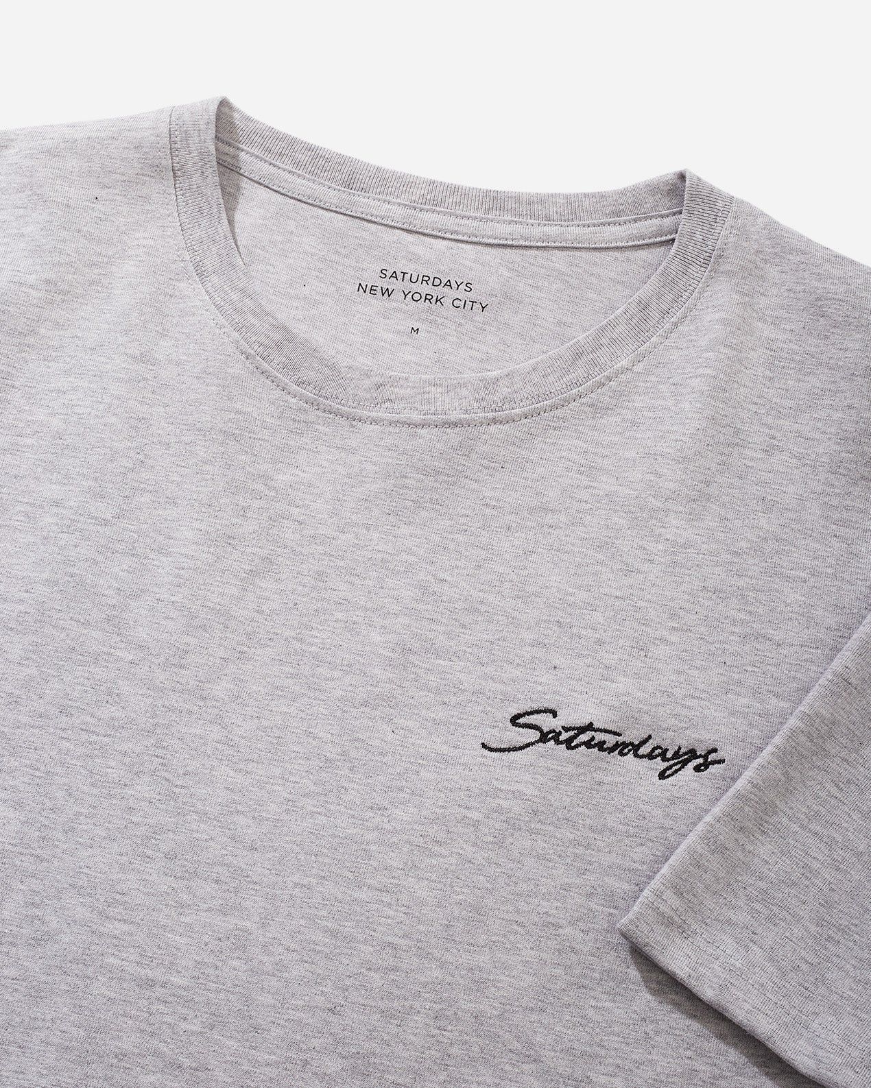 Script Embroidered Standard Short Sleeve Tee sold by Saturdays New York City product image thumbnail 2