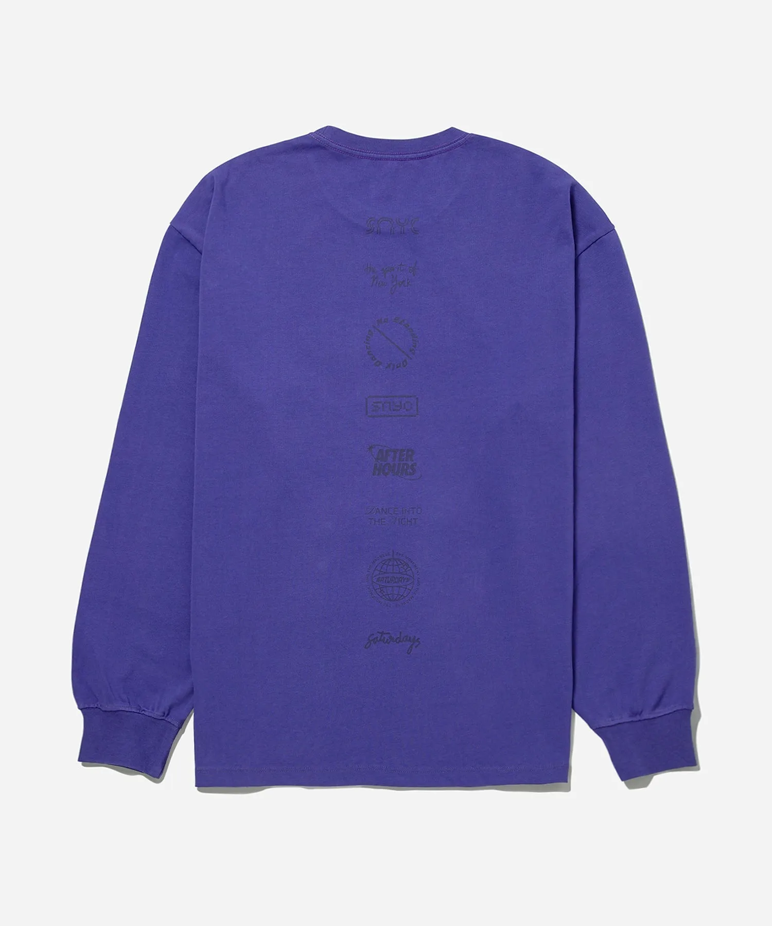 Collage Stack Relaxed Long Sleeve Tee sold by Saturdays New York City