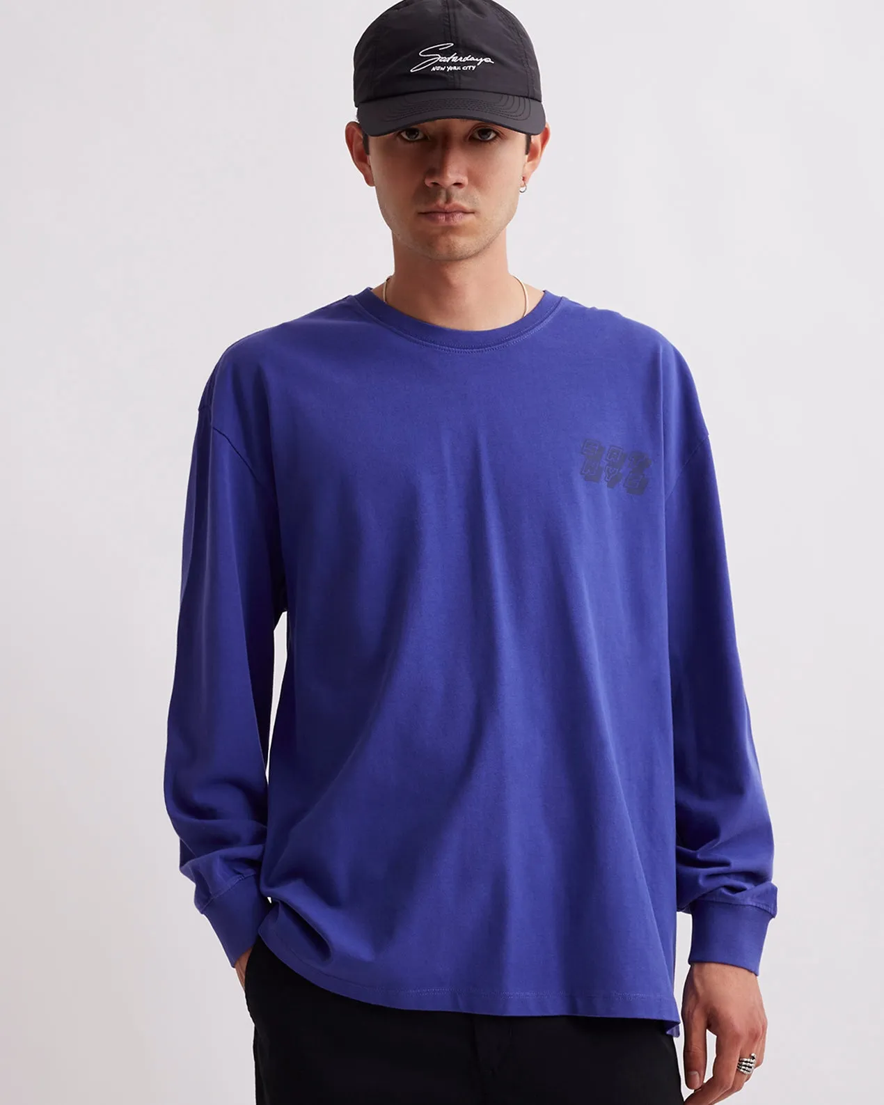 Collage Stack Relaxed Long Sleeve Tee sold by Saturdays New York City product image thumbnail 3