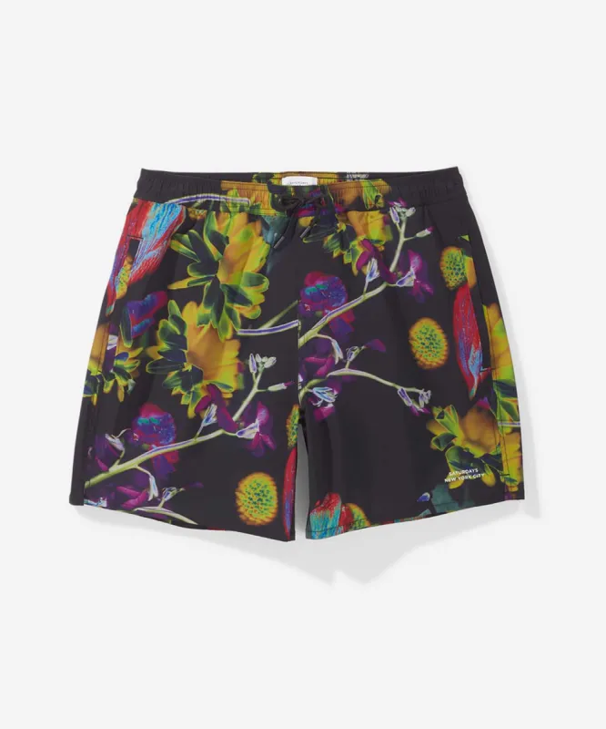 Timothy Solar Flower Swim Short made by Saturdays New York City